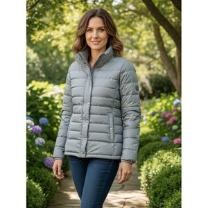 Patagonia Down? Puffer Jacket Women's M Gray‎ Full Zip Insulated Outdoor Winter